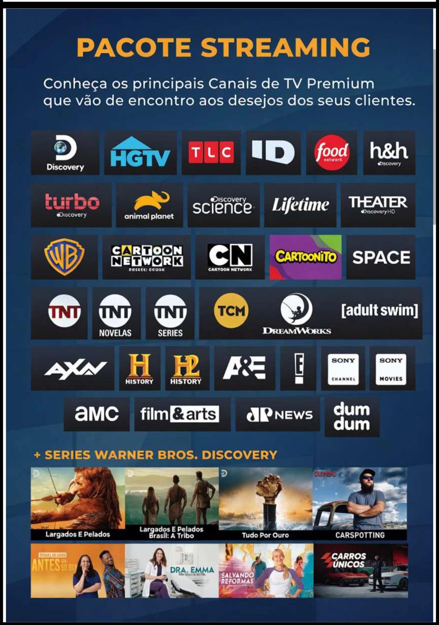 Pacote Streaming - Canais de TV Premium